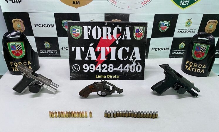 For A T Tica Apreende Armas E Muni Es Em Casa Abandonada No Educandos