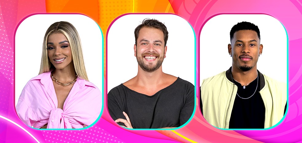 Brunna, Gustavo e Paulo André estão no quinto paredão do BBB22.