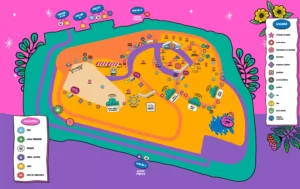 Mapa do Lollapalooza 2022 — Foto: Divulgação