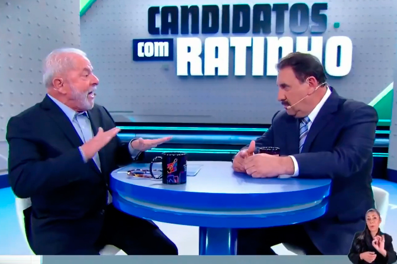 No Ratinho, Lula diz que Ciro 'está surtando' e faz apelo contra abstenção de voto