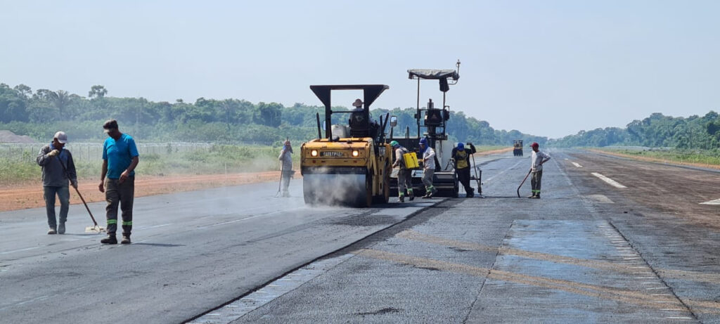 Obra no Aeroporto de Itacoatiara avança