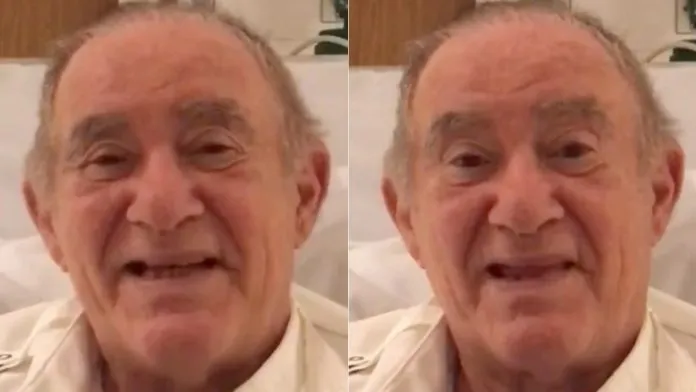 Renato Aragão grava vídeo no hospital para tranquilizar fãs