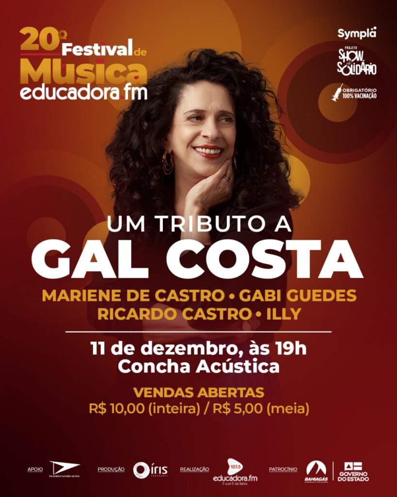 Tributo a Gal Costa no 20º Festival de Música Educadora FM