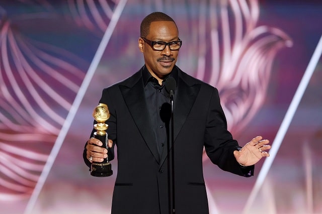 Eddie Murphy faz piada com tapa de Will Smith em Chris Rock no Globo de Ouro