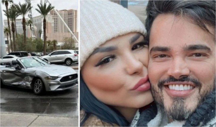 Filha de Gretchen e o marido sofrem grave acidente de carro nos EUA