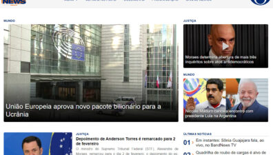 BandNews TV estreia novo site e amplia espaço para conteúdos na internet