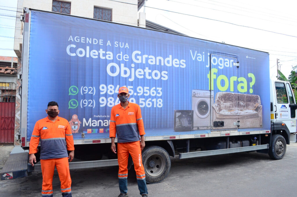 Serviço de Coleta Agendada da prefeitura impede que grandes objetos acabem nas ruas de Manaus