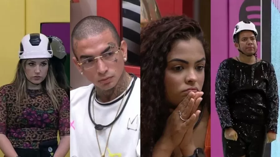 Amanda, MC Guimê, Paula e Bruno estão no quarto Paredão do BBB 23