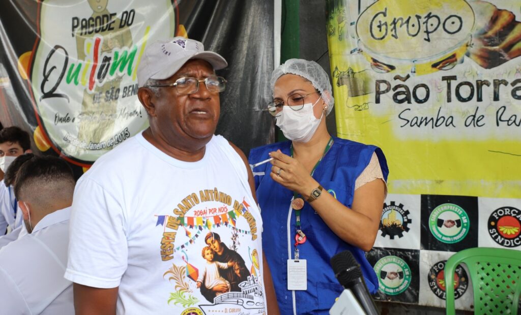 Quilombo do Barranco de São Benedito recebe vacina bivalente contra a Covid-19
