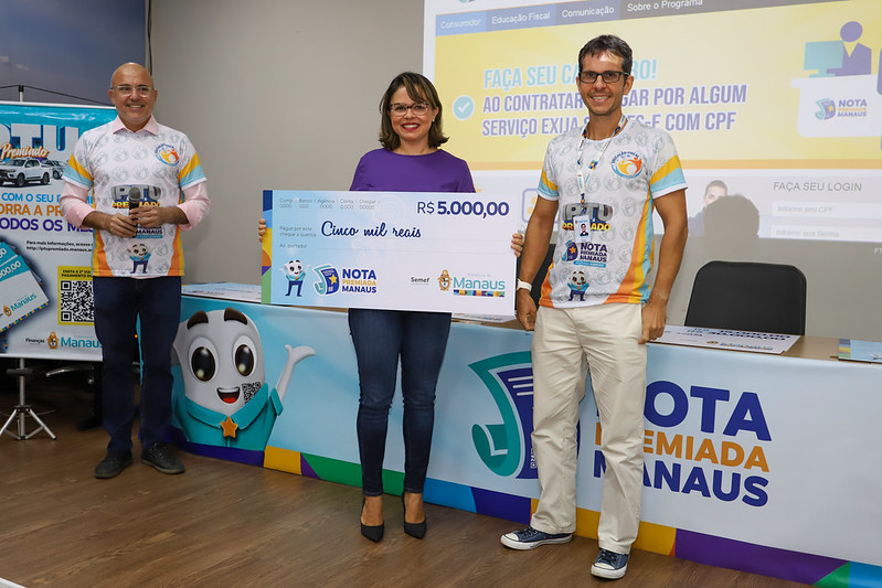 Prefeitura de Manaus contempla 27 felizardos do segundo sorteio do ano da campanha ‘Nota Premiada’