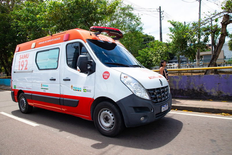 Samu atende em média 10 mil ocorrências de acidentes de trânsito em Manaus