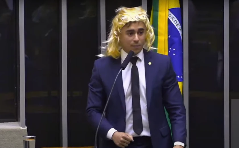 PGR diz que discurso de Nikolas com peruca está protegido por imunidade parlamentar