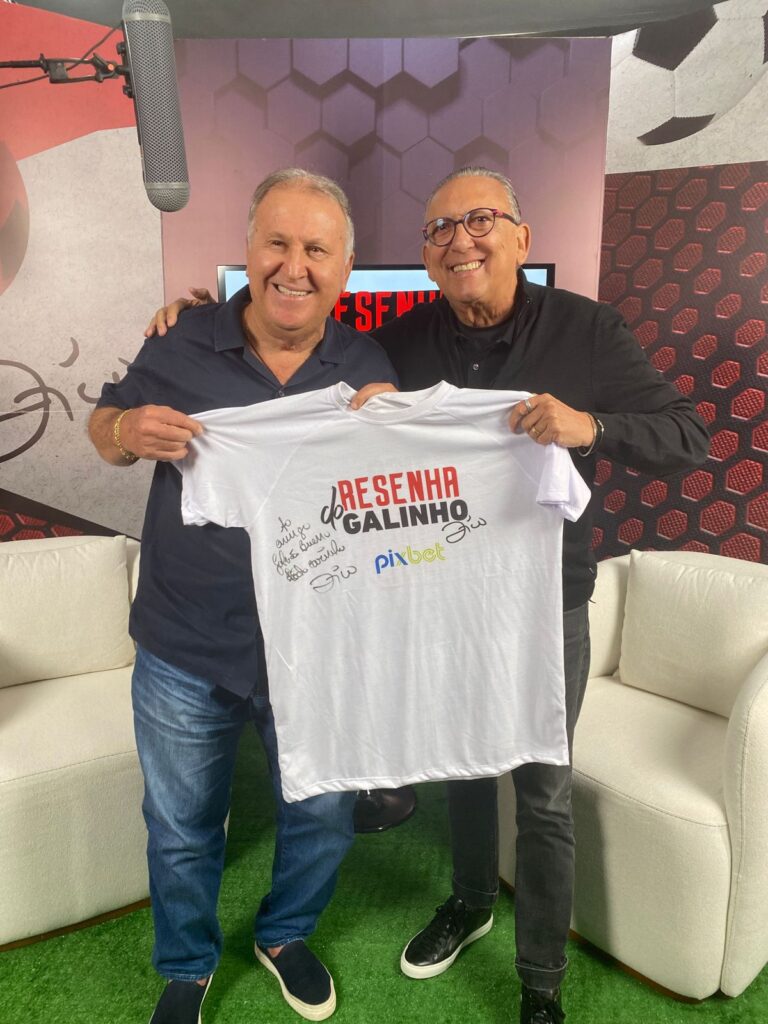 ZICO RECEBE GALVÃO BUENO COMO PRIMEIRO CONVIDADO DO PROGRAMA ‘RESENHA DO GALINHO’, NA JOVEM PAN NEWS