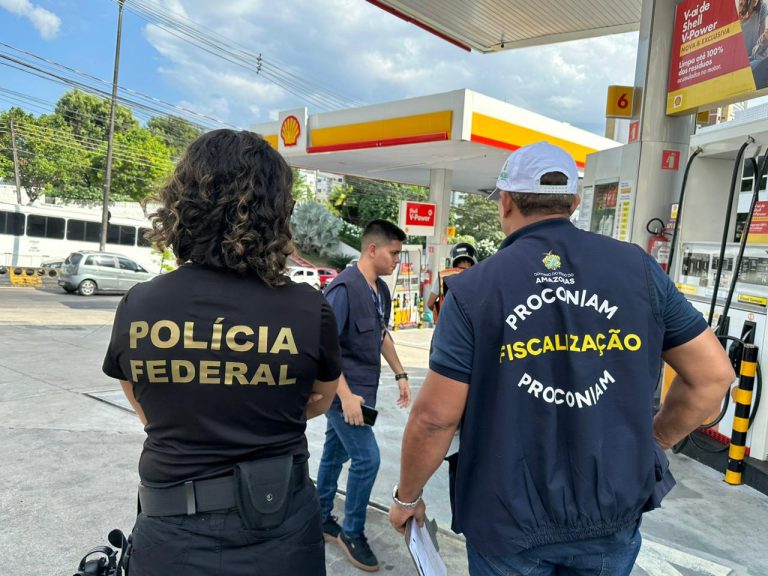 PF faz operação em postos de combustíveis de Manaus