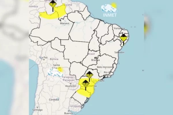 Ciclone extratropical no sul do país deve causar frente fria no Amazonas, diz Inmet