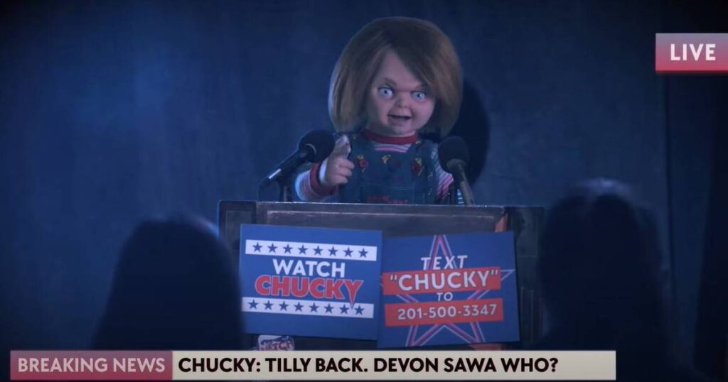 Chucky ameaça repórteres em teaser inédito da 3ª temporada; veja