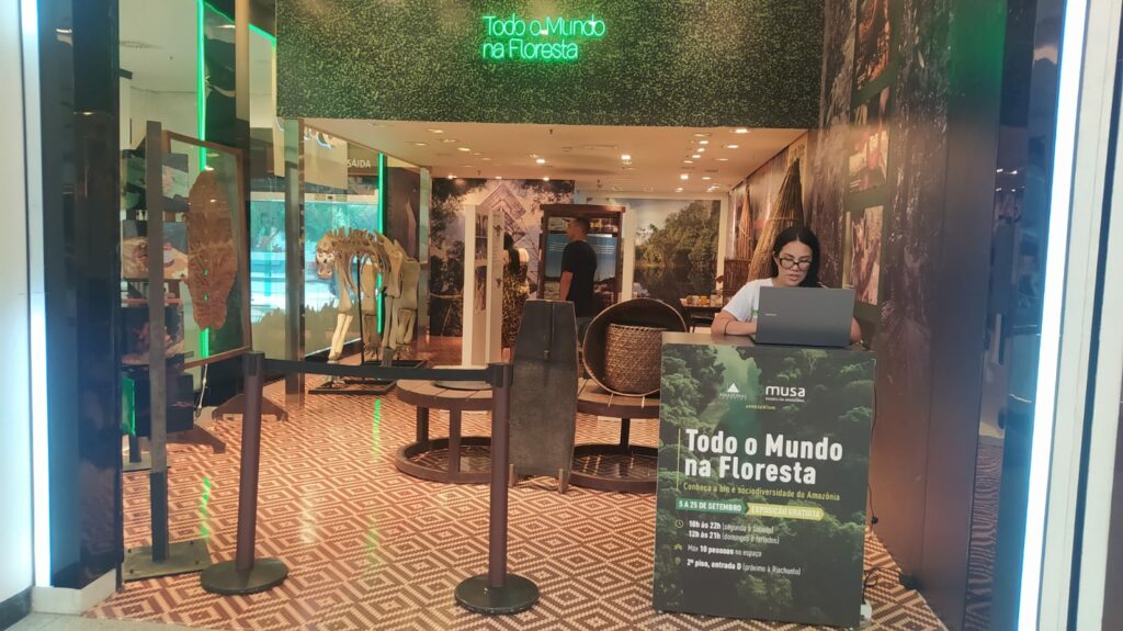 Museu da Amazônia realiza exposição gratuita em shopping de Manaus
