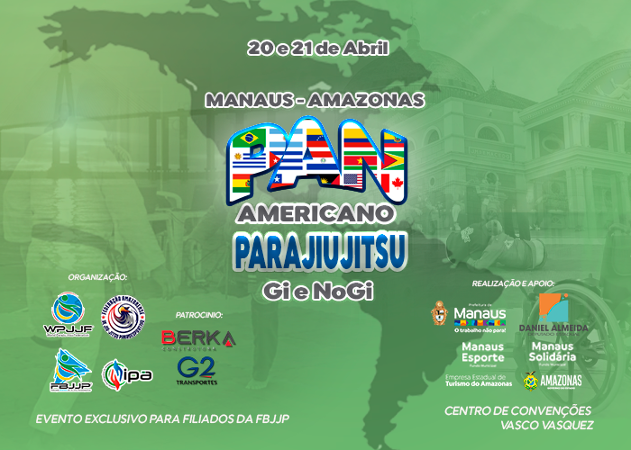Manaus recebe o 1º Campeonato Pan-Americano de Jiu-Jitsu Paradesportivo neste fim de semana