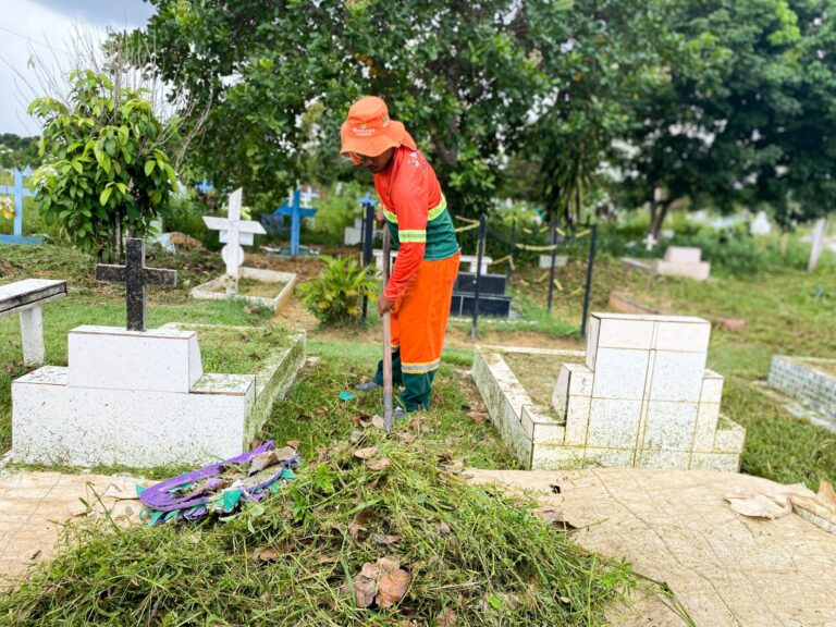 Cemitérios de Manaus recebem preparos finais para receber população no dia das Mães