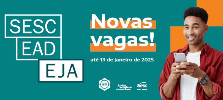 Sesc EAD EJA abre inscrições para 100 vagas gratuitas