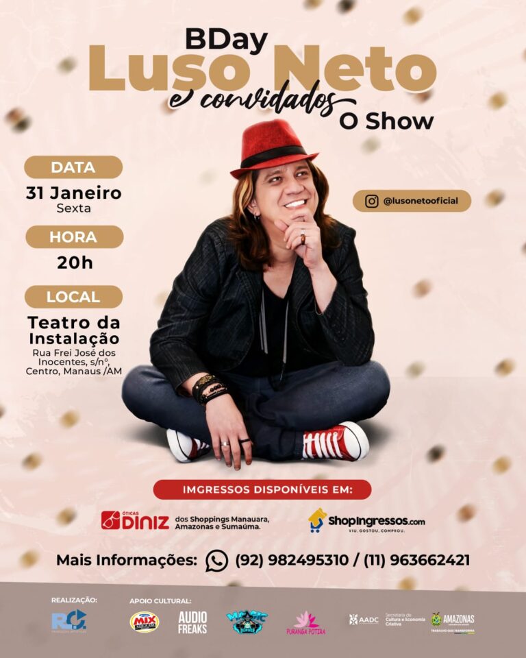 Teatro da Instalação é palco do espetáculo “Bday – Luso Neto & convidados”, marcando o início da aguardada temporada “Teatros 2025”