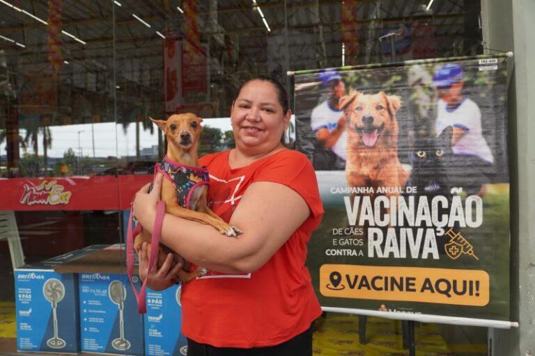 Campanha antirrábica animal segue até 31 de março com vacinação em 41 pontos fixos