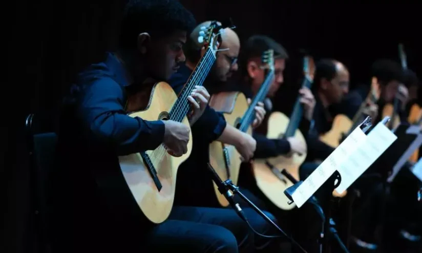 Espetáculos de dança, o som Beiradão e concertos estão na programação. Foto: Orquestra de Violões do Amazonas – Secretaria de Cultura e Economia Criativa/David Martins